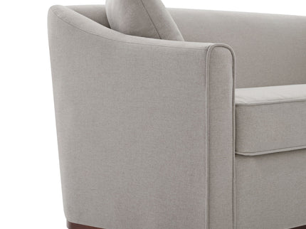 3 Seater Sofa With Wrap Around Armrests And Throw Pillows