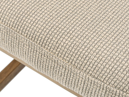 Bahama - Cane High Back Swivel Counter Stool With Recessed Arms Textured Weave - Taupe Beige