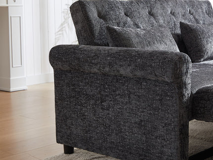 Loveseat Sofa Bed, Pull - Out Couch Sleeper & 2 Pillows