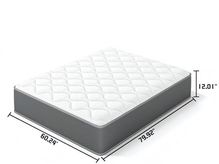 12" Hybrid Mattress With Individual Pocket Coils, Memory Foam