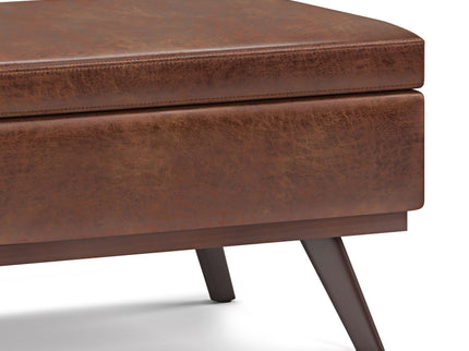 Owen - Lift Top Large Coffee Table Storage Ottoman, Mid Century Style