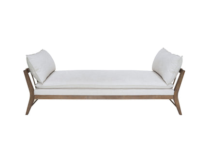 Daybed With Strap Detail - White