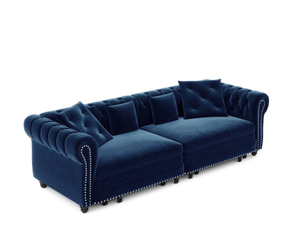 3 In 1 Pull Out Convertible Sleeper Sofa Bed, King Size, Chaise Lounge