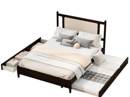 Platform Bed With 2 Big Drawers & Trundle