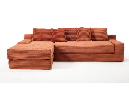 Modern L - Shaped Sectional Couch With Memory Foam