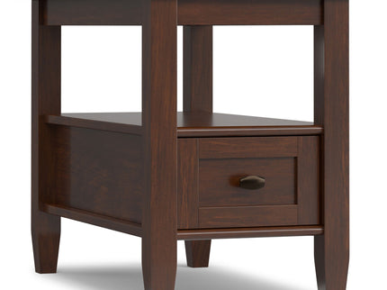 Warm Shaker - Narrow Side Table - Brown