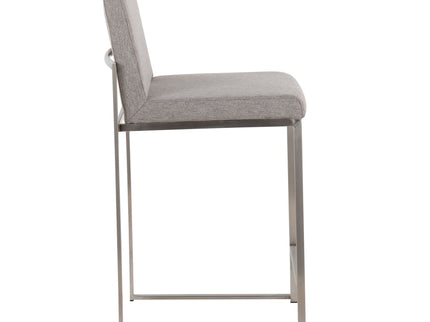 Fuji - Contemporary High Back Counter Stool, Functional Design