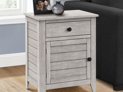 Accent Nightstand, Storage Drawer, Transitional