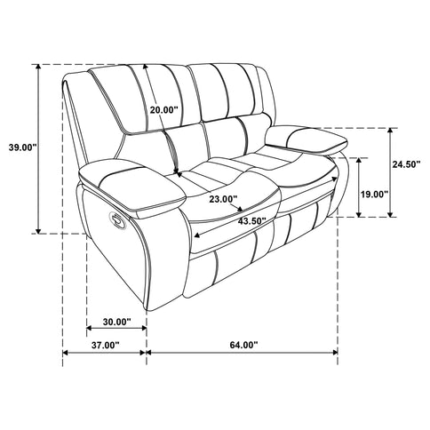 Elodie - Reclining Sofa Set With Manual Recline