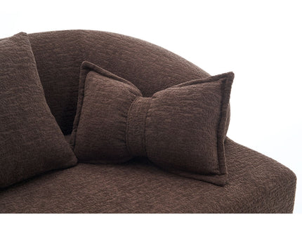 Foldable Sofa Bed, Boneless Couch Convertible Sleeper With 4 Pillows