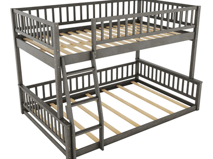 Bunk Bed With Ladder And Guardrails