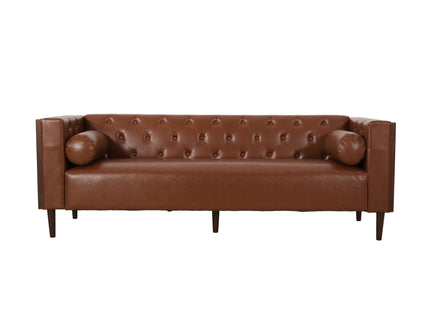 Contemporary 3 Seater Sofa With Tufted Design