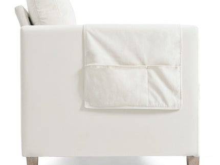 Comfortable Solid Wood Three-Seater Sofa, Soft Cushions, Durable And Long-Lasting, 79.5" Sofa Couch For Living Room