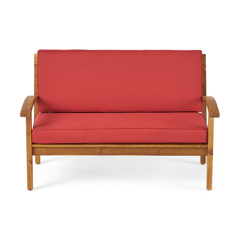 Outdoor Chat Set With Coffee Table And Loveseat