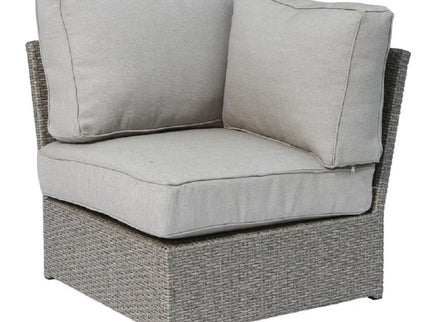 Outdoor Wicker Seating Group For 4 With Cushions - Gray Mix