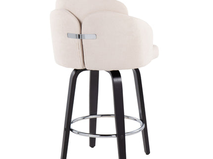 Dahlia - Contemporary Counter Stool Round Footrest (Set of 2)