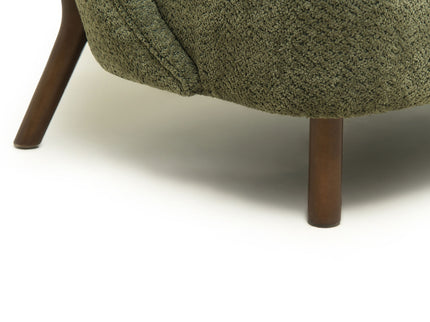 Nordic Chair Laid Back Loveseats With Curved Backres, No Armrests