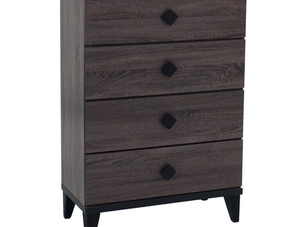 Bedroom Chest Of Drawers With 4 Drawer Storage - Gray / Gray