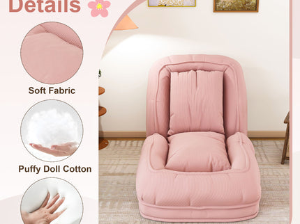 Upholstered Foldable Lazy Sofa Bed For Adults And Pets