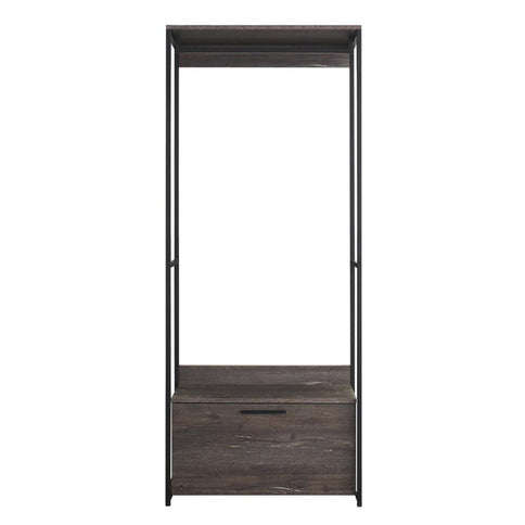 Monica - Walk-In Closet System, Modular Design - Rustic