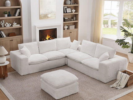Sectional Sofa With Moveable Ottoman