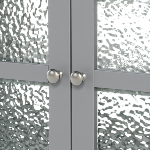 Bathroom Vanity With Ceramic Sink, Adjustable & Open Shelf