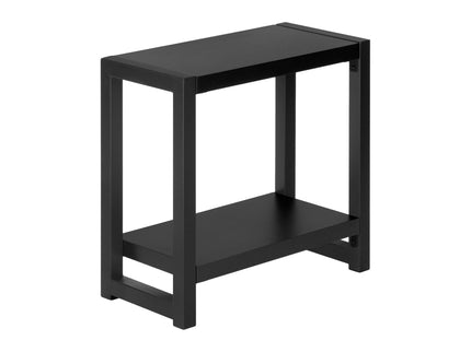 Accent Side Table, Narrow, Small, 2 Tier, Contemporary And Modern