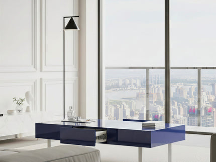 Rectangular Coffee Table With Hidden Storage