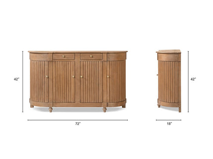 Camille - Side Table - Brown