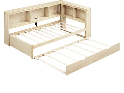 Daybed With Trundle, Storage Cabinets, USB Ports