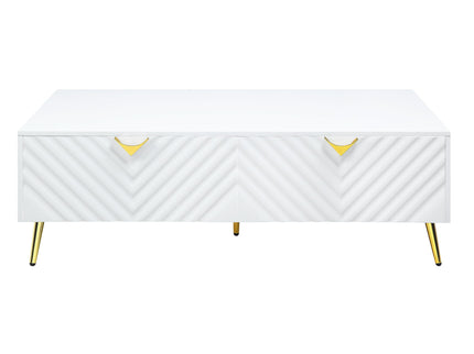 Gaines - High Gloss Coffee Table - White