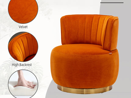 360 Degree Swivel Cuddle Barrel Accent Sofa Chair