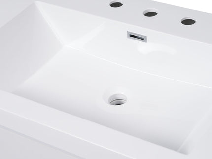 Modern Bathroom Vanity With Sink, Soft Close Drawers