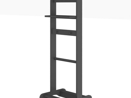 Accent Portable Garment Rack, Clothes Valet Stand With Storage Organizer