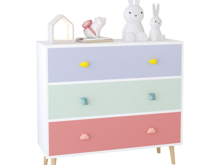 3 Drawer Dresser, Storage Cabinet With Anti Tip Safety