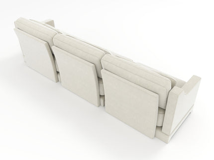 Elegant Sofa With Ergonomic Design And Lumbar Pillows
