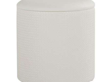 Maverick - Contemporary Nesting Ottoman Set With - Cream