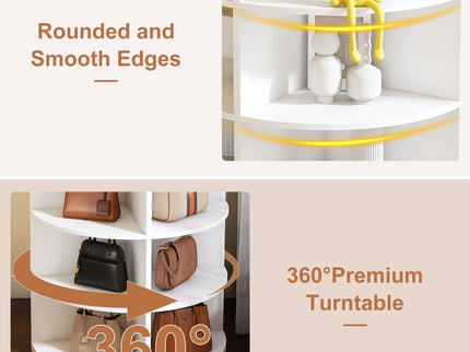 Rotating Shoe Rack Tower