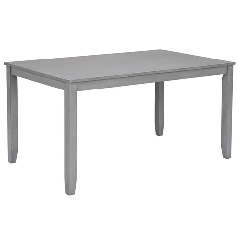 Kitchen Dining Set, Rectangular Dining Table With Upholstered Chairs