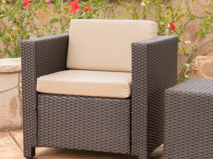 Stylish Outdoor Club Chair With Weather Resistant Cushions