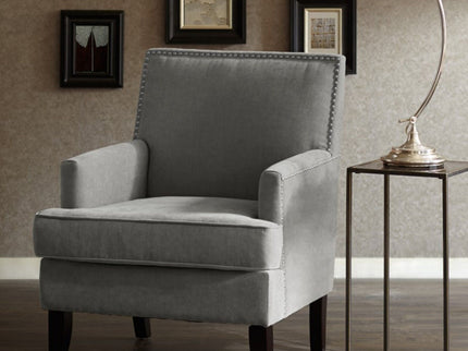 Colton - Track Arm Club Chair With Nailhead Trim