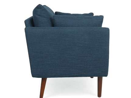Luminate - Upholstered Fabric Club Chair With Tapered Legs And 2 Accent Pillows