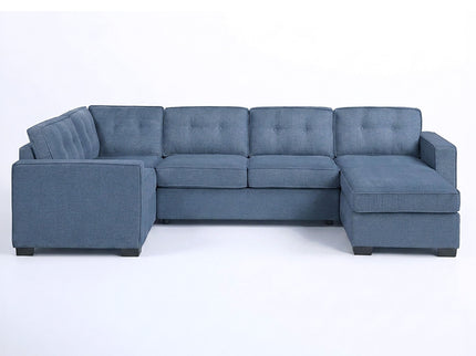 Reversible Chaise U - Sectional Couch, Living Room 3 Piece Set