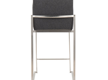 Fuji - Contemporary High Back Counter Stool, Functional Design