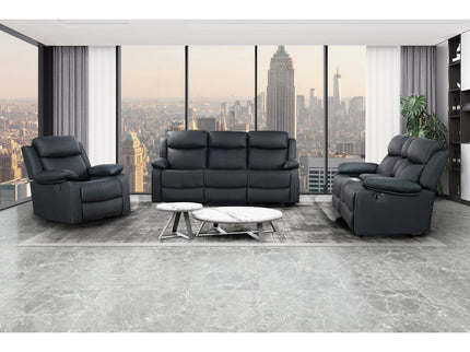 Blanche - Reclining Set With LED Lights, Speaker