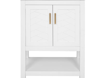 Modern Bathroom Vanity With Elegant Twill Design