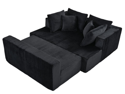 U-Shaped Modular Sectional Sofa With Double Chaise, Oversized Deep Seat For Living Room