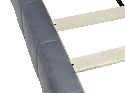 Full Size Upholstered Classic Mid Century Modern Daybed / Sofa Bed Frame, Elegant Design - Gray
