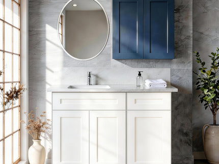 Shaker Wall Cabinet With Soft Close Hinges, Adjustable Shelves, Double Door