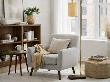 Brizo - Tall Corner Floor Lamp - Gold